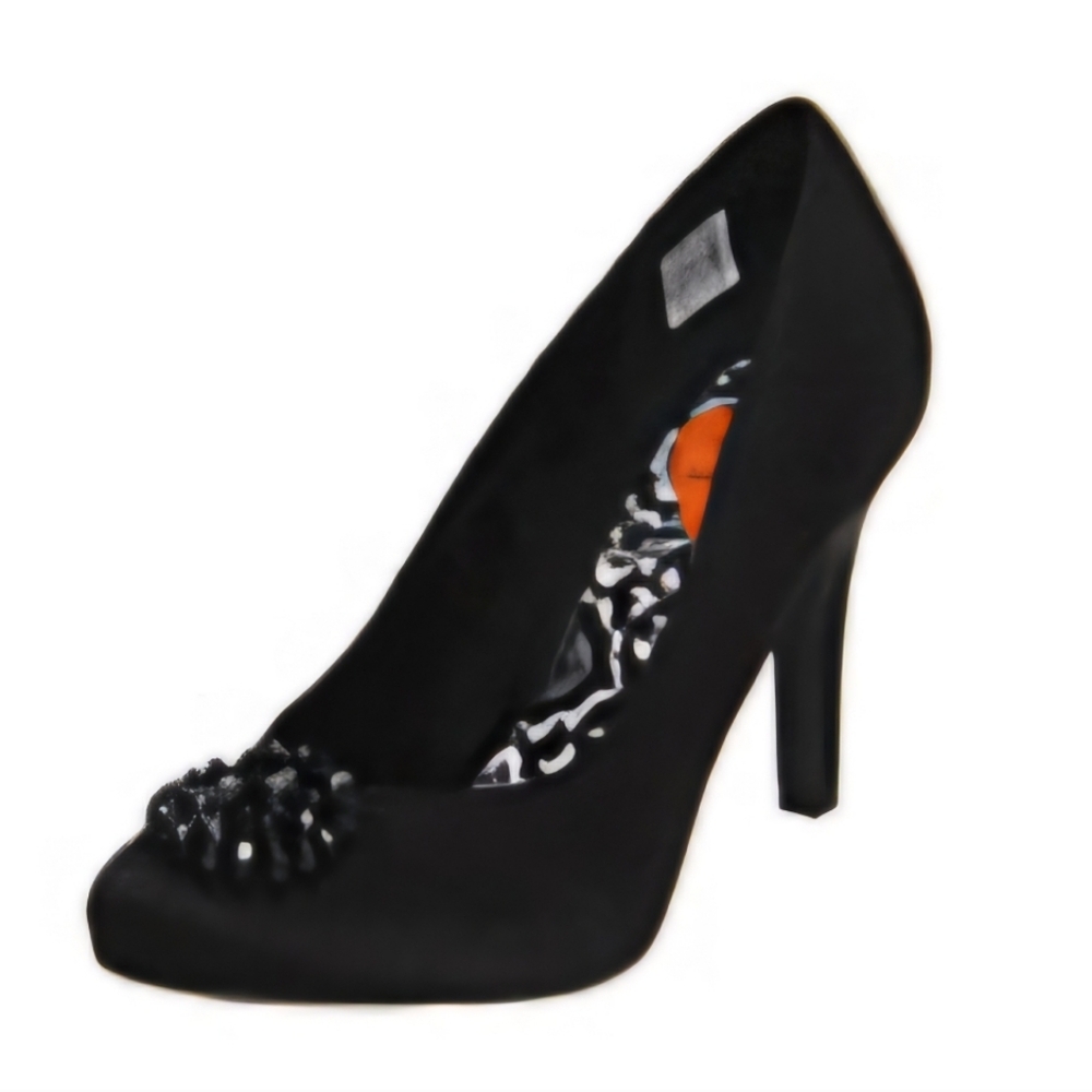 ROCKET DOG Ophelia Embellished Satin Pumps Black Size 7